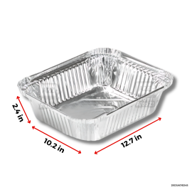 Aluminum - JUMBO LIGHT w COVER (12.7x11x1.7") - 3 PCS