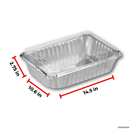 Aluminum - RECTANGLE w COVER (8.6x6.2x2") - 200 PCS