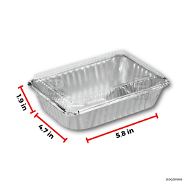 Aluminum - SOLO w COVER (5.8x4.7x1.9") - 200 PCS