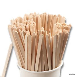 Wooden Stirrer (16cm) 7"- Indiv. Wrapped 7" - 10000 PCS