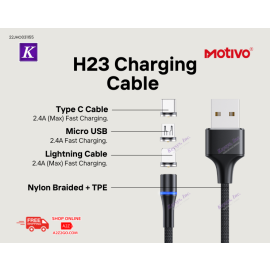 Motivo H23 Charging Cable Apple Lightning/Type-C/Micro USB 