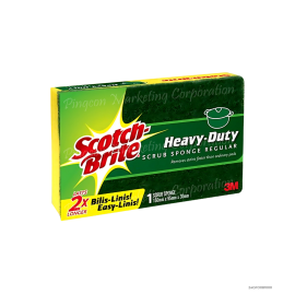 3M Scotch Brite Scrub Sponge with Foam Regular 150mm x 95mm x1