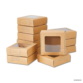 KRAFT Cake Box (8 x 8 x 3") - 200 PCS