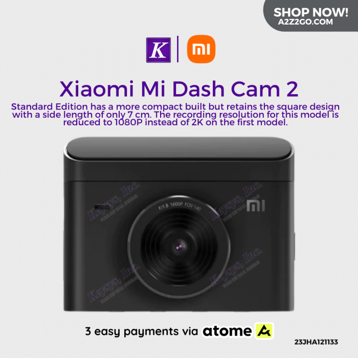 Xiaomi Mi Dashcam 2, 2K Resolution