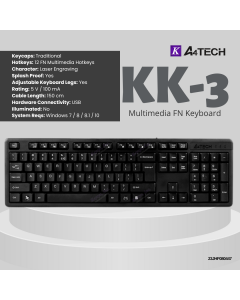 A4tech KK-3  Multimedia FN Keyboard