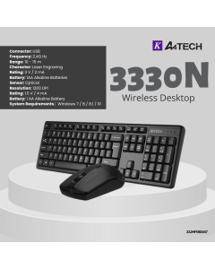 A4tech 3330N V Track Wireless Desk Keyboard