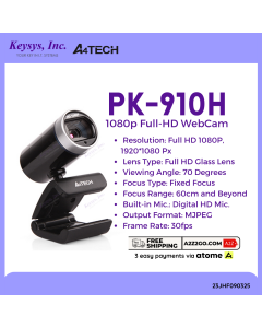 A4TECH PK-910H Webcam HD 1080P Camera 