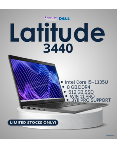 Dell Latitude 3440, XCTO/Intel Core i5-1335U/8 GB,DDR4/512 GB,SSD/WIN 11 PRO/3YR PRO SUPPORT