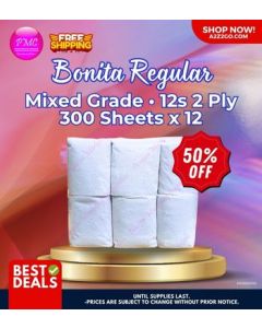 Bonita Regular Mixed Grade | 12s 2 ply 300 sheets x12