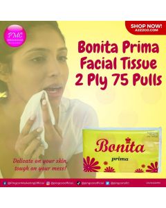 Bonita Prima Facial Tissue 2 ply | 75 pulls x 72