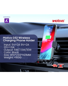 Motivo D32 Wireless Charging Phone Holder