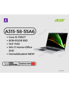 ACER A315-58-55A6 Core i5-1135G7 / 8GB / 512GB SSD / 15.6" FHD / Win 11 