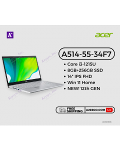 Acer A514-55-34F7 Core i3-1215U / 8GB / 256GB SSD / 14" IPS FHD / Win 11 Home 12th Gen