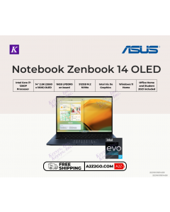 ASUS Notebook Zenbook 14 OLED UX3402ZA-KM064WS Intel Core i7-1260P 512GB M.2 NVMe Intel Iris Xe Graphics Windows 11 Home 