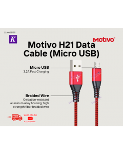 Motivo H21 Micro USB 120cm Fast Data Charging Cable