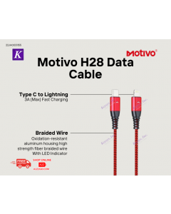 Motivo H28 Type-C to Lightning Cable PD Fast Charging Cable