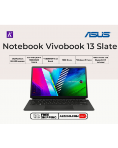 ASUS Notebook Vivobook 13 Slate T3300KA-LQ035WS Intel Pentium N6000 Processor 13.3" FHD 128G Emmc Shared Windows 11 Home