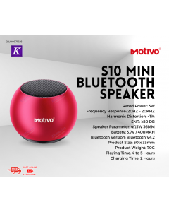 Motivo S10 Mini Bluetooth Speaker
