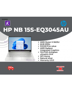 HP NB 15"  Ryzen 5 15S-EQ3045AU