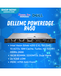 Dell EMC PowerEdge R450 16GB RDIMM, 3200MT/s, Dual Rank 
