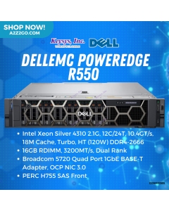 Dell EMC PowerEdge R550 16GB RDIMM, 3200MT/s, Dual Rank 