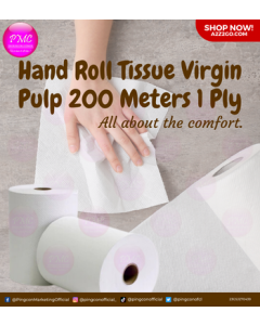 Hand Roll Tissue Virgin Pulp | 1 ply 200 Meters x 6