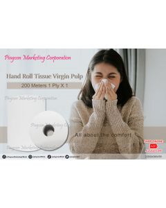 Hand Roll Tissue Virgin Pulp 200 meters 1 ply x 1