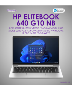 HP EliteBook 640 G10 NB | Intel Core i5-1335U vProE |16GB Memory | SSD 512GB 2280 PCIe-4x4 OPAL2 NVME TLC | Windows 11 Pro 64 OS 