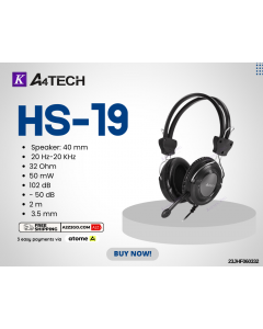 A4Tech Hs-19 Comfort Fit Stereo Headset 