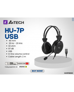 A4Tech Hu-7p Comfort Fit Stereo USB 