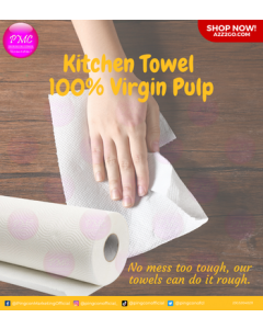 Kitchen Towel 100% Virgin Pulp | 2 Ply 85 Pulls x 24