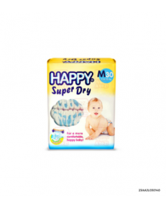 Happy Super Dry Diaper Medium  | 30s x 1 pack