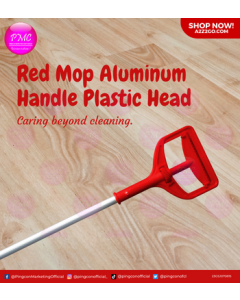 Mop Aluminum Handle Plastic Head | Red x 1
