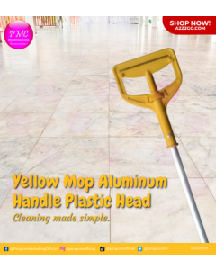 Mop Aluminum Handle Plastic Head | Yellow x 1