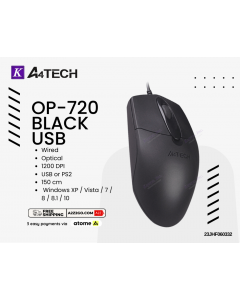 A4Tech OP-720 USB Black Optical Mouse