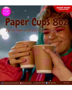 Paper Cups | 8oz x 50 Pieces