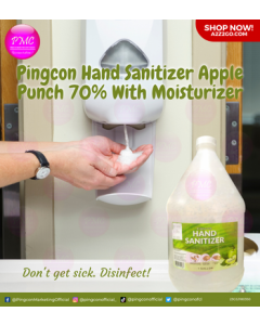 Pingcon Hand Sanitizer Apple Punch 70% with Moisturizer | Gallon x 1