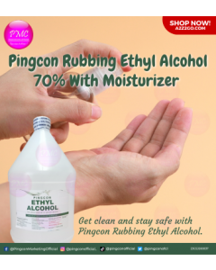 Pingcon Rubbing Ethyl Alcohol 70% with Moisturizer | Gallon x 1