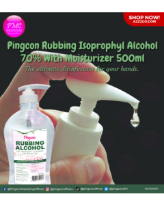 Pingcon Rubbing Isoprophyl Alcohol 70% with Moisturizer | 500ml Hand Pump Bottle x 1