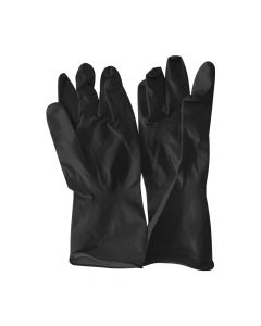 Rubber Gloves Super Thick Black Pair x 1