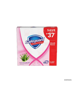 Safeguard Floral Pink With Aloe Soap Bar Soap 6pid | 130g x 6