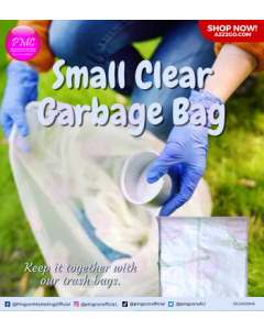 Good Quality Garbage Bag | Small Clear 18" x 18" x 100