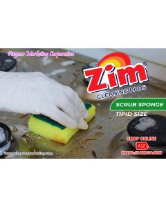 Zim Cleaning Pads Scrub Sponge Jr. | Tipid Size