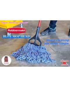 Rubbermaid Mop Head | Blue Medium x 1