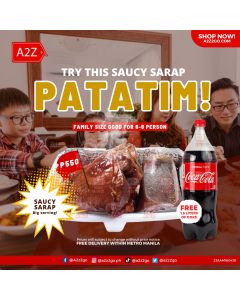 Pata Tim Family Size Good for 6-8 | Buy 1 Pata Tim Get Free 1.5L Coke