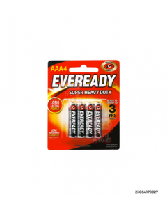 Eveready Superheavy Duty Black | AAA By 4’S x 1
